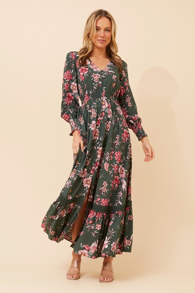 MARRAKECH FLORAL MAXI DRESS