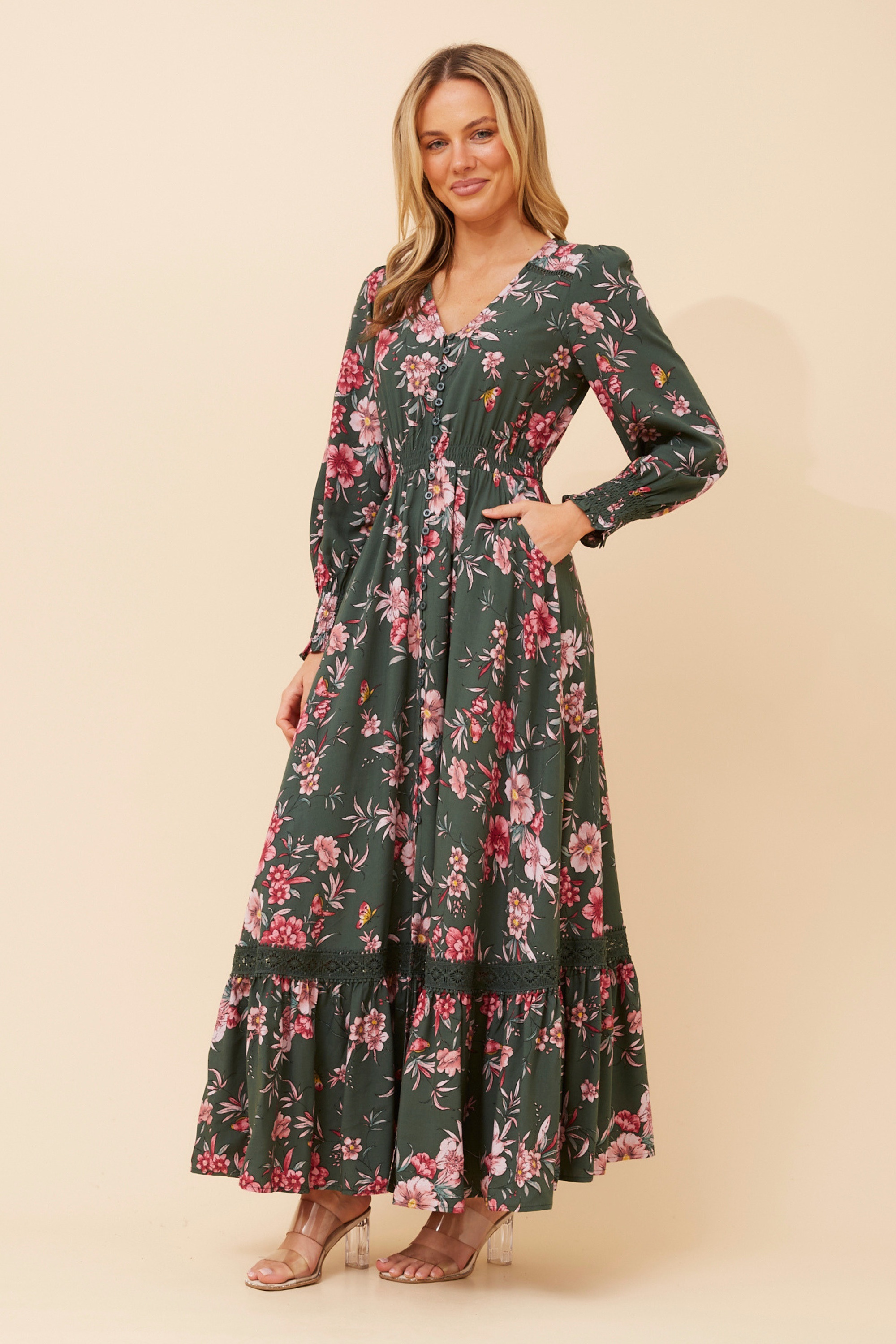 MARRAKECH FLORAL MAXI DRESS