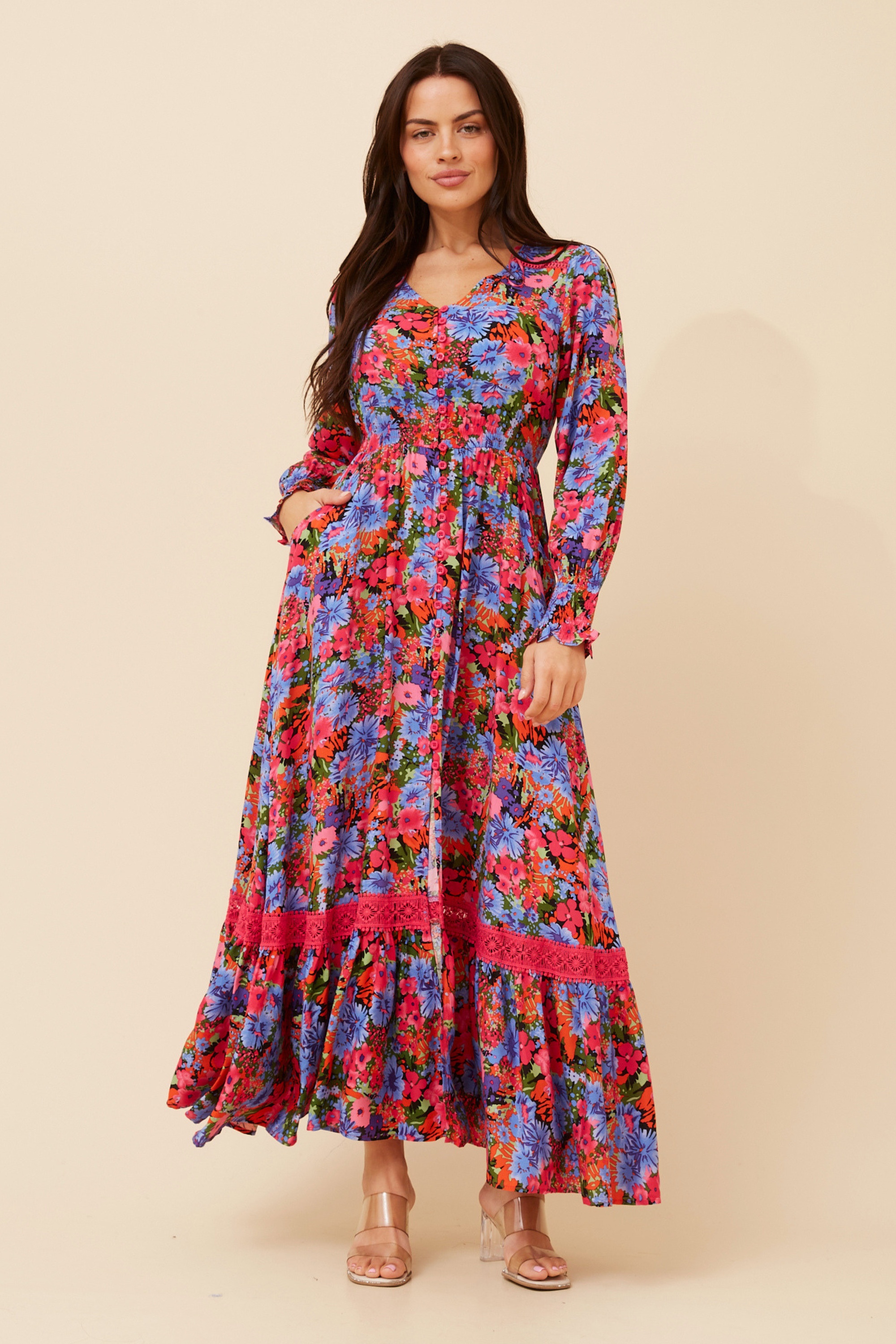 MARRAKECH FLORAL MAXI DRESS