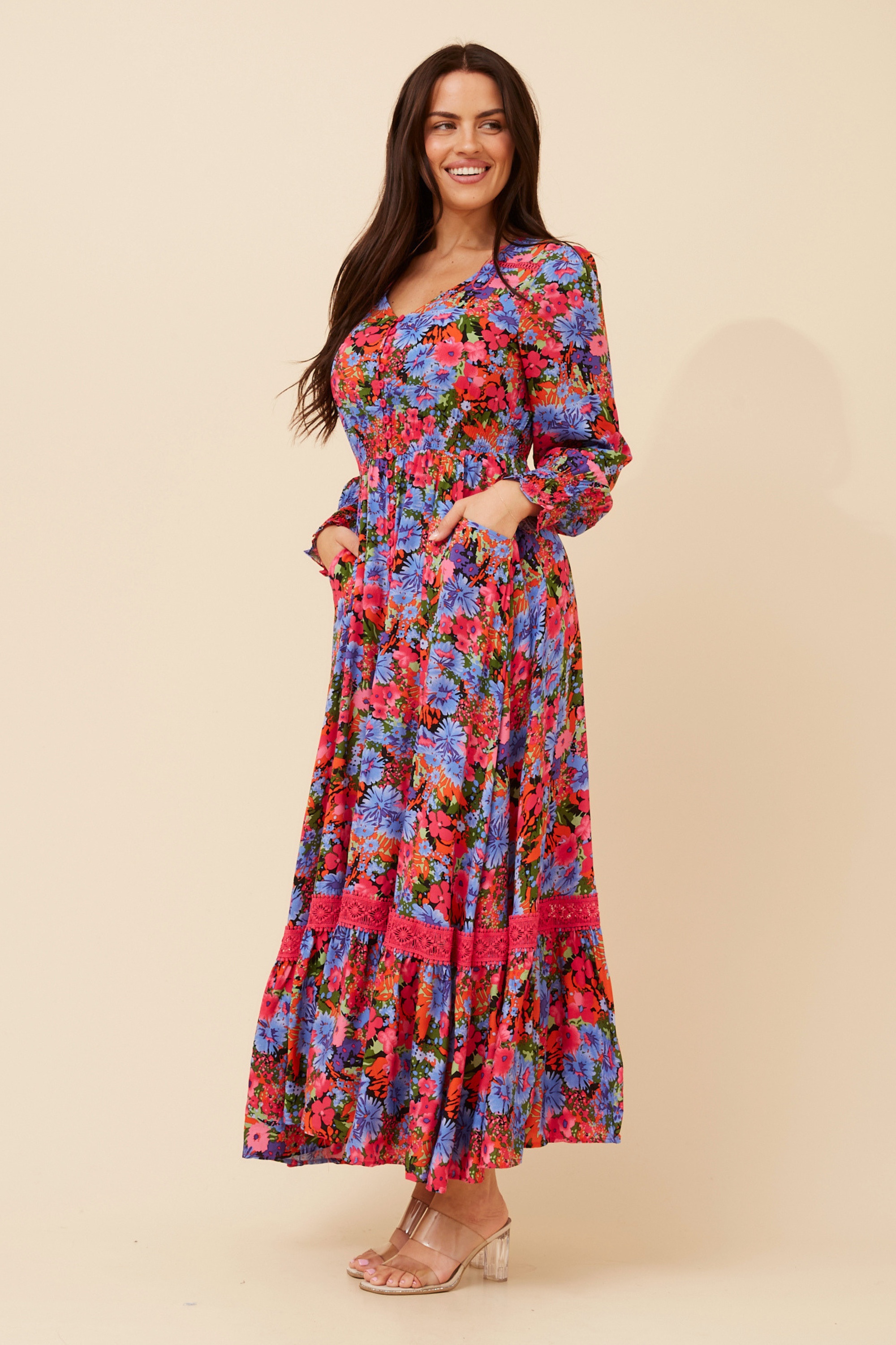 MARRAKECH FLORAL MAXI DRESS