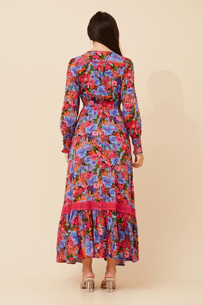 MARRAKECH FLORAL MAXI DRESS