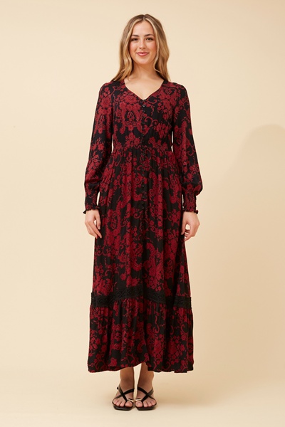 MARRAKECH FLORAL MAXI DRESS