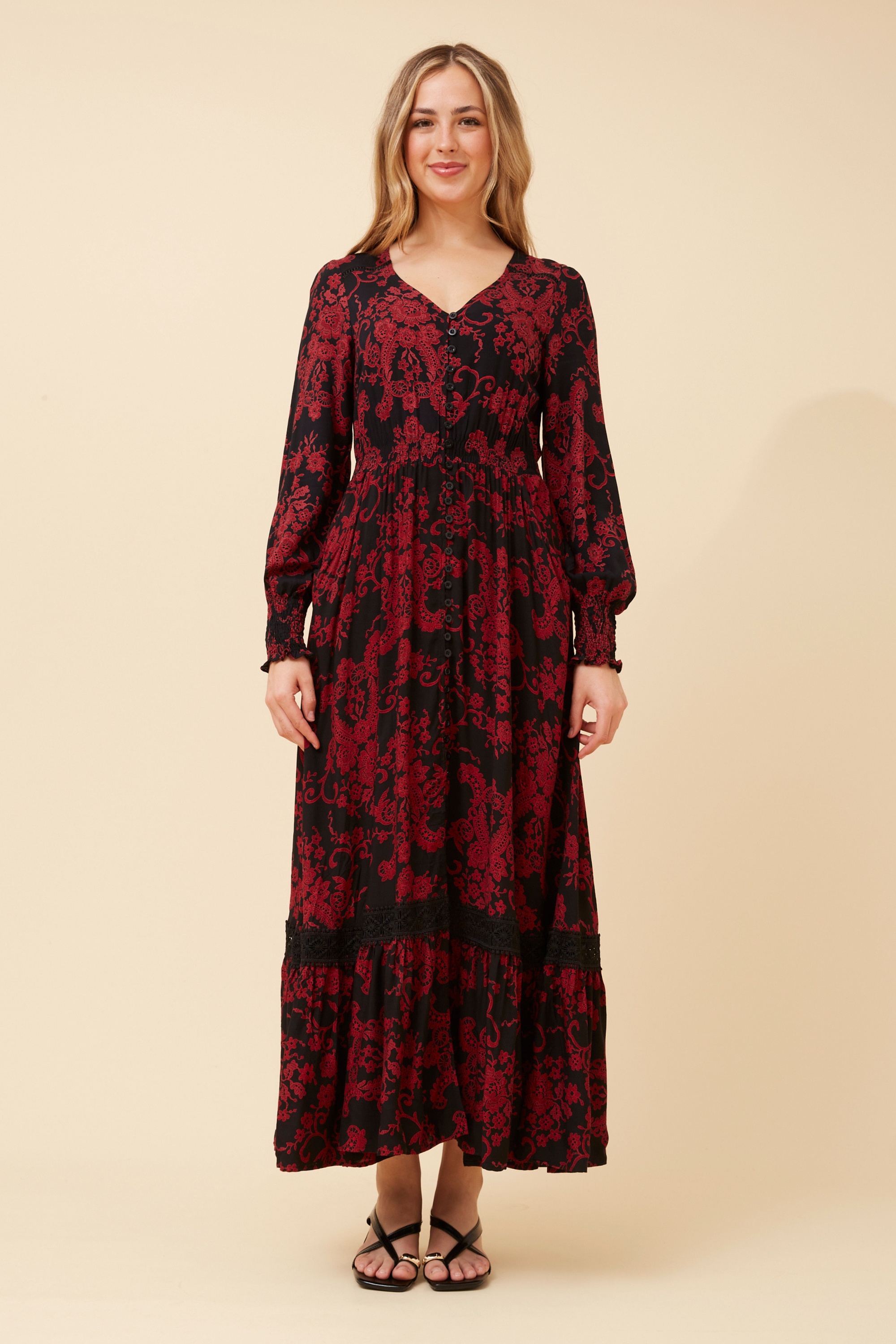 MARRAKECH FLORAL MAXI DRESS