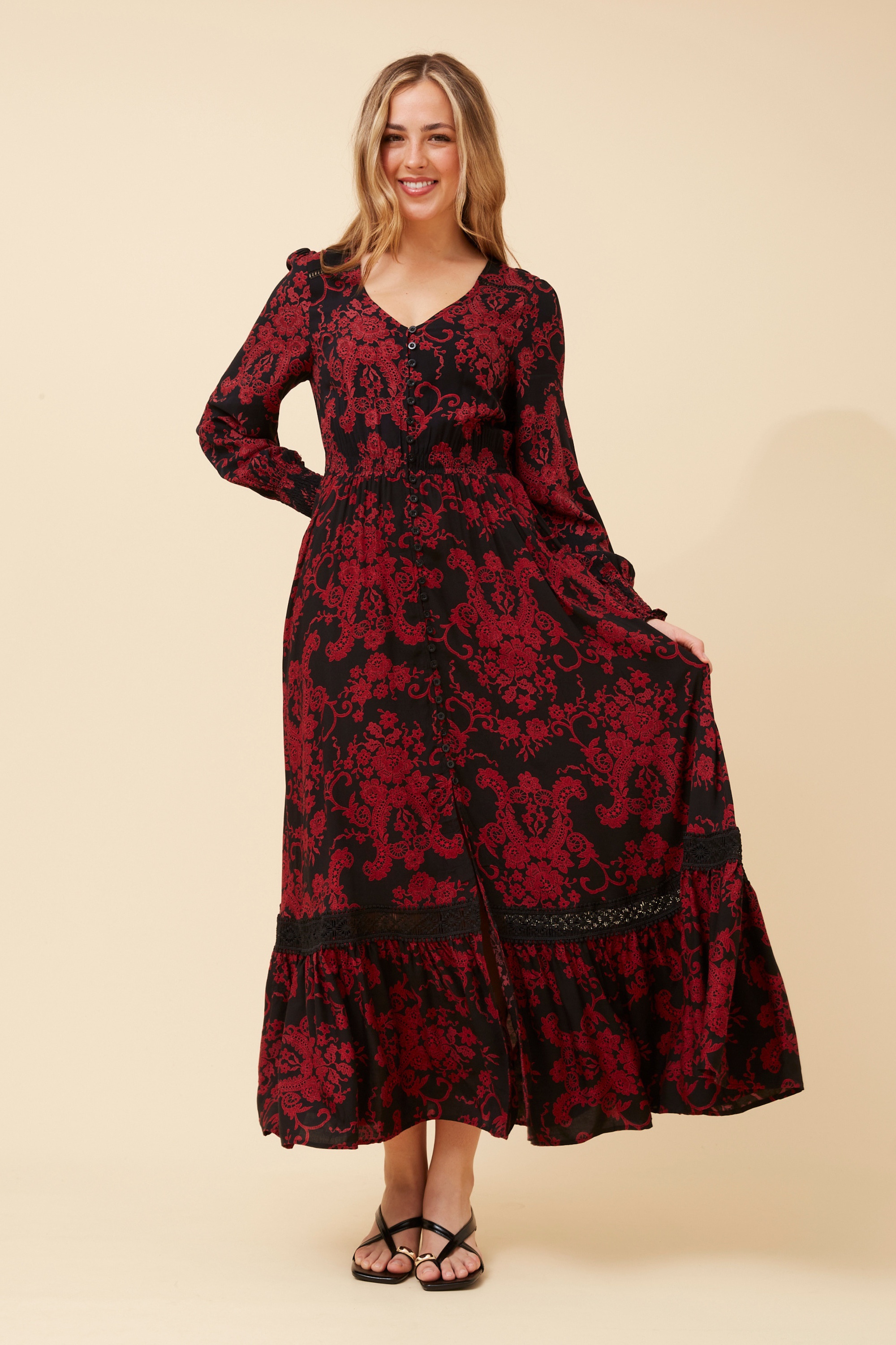 MARRAKECH FLORAL MAXI DRESS