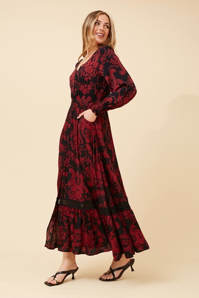 MARRAKECH FLORAL MAXI DRESS