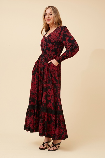 MARRAKECH FLORAL MAXI DRESS