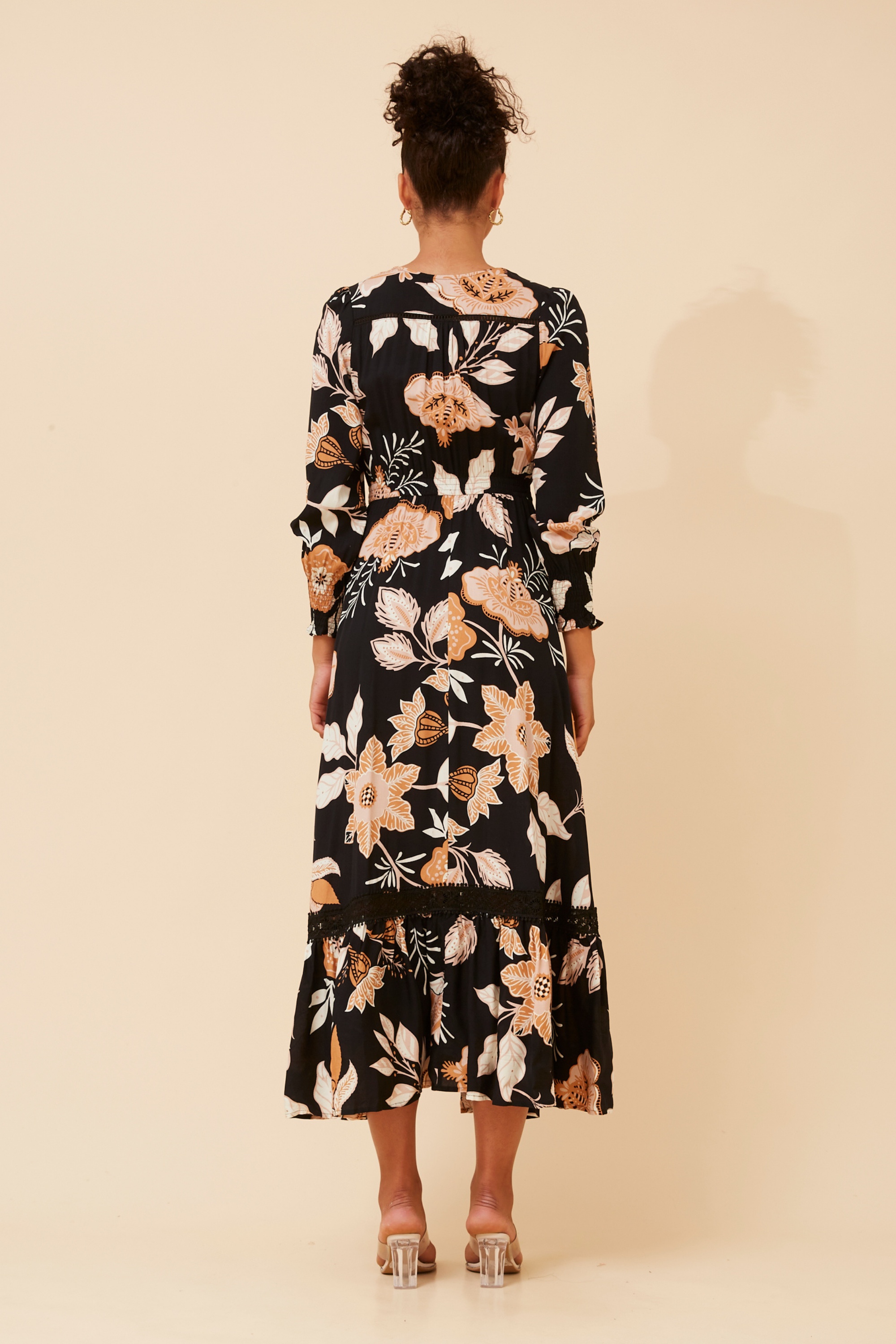 MARRAKECH FLORAL PRINT MAXI DRESS