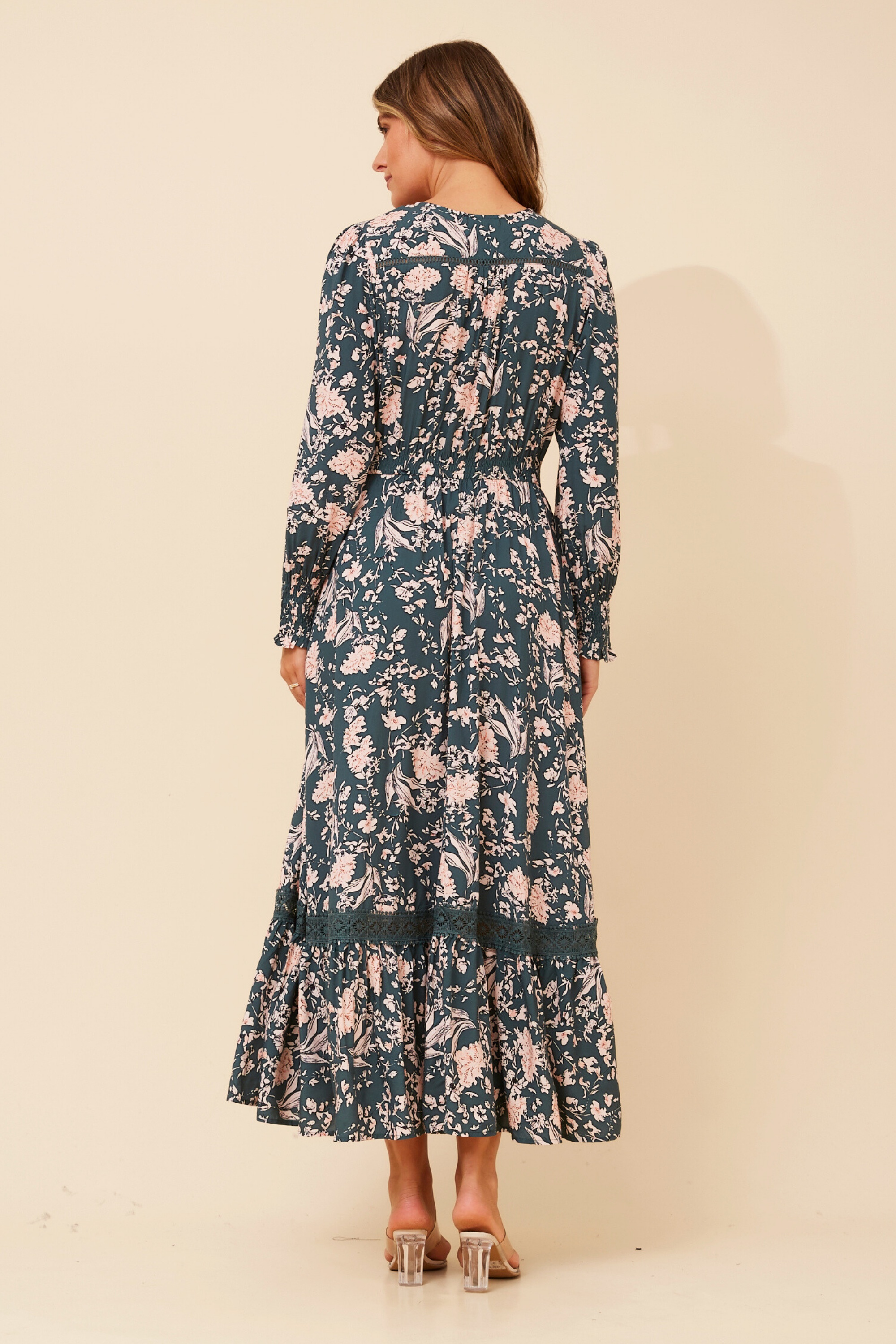 MARRAKECH FLORAL PRINT MAXI DRESS