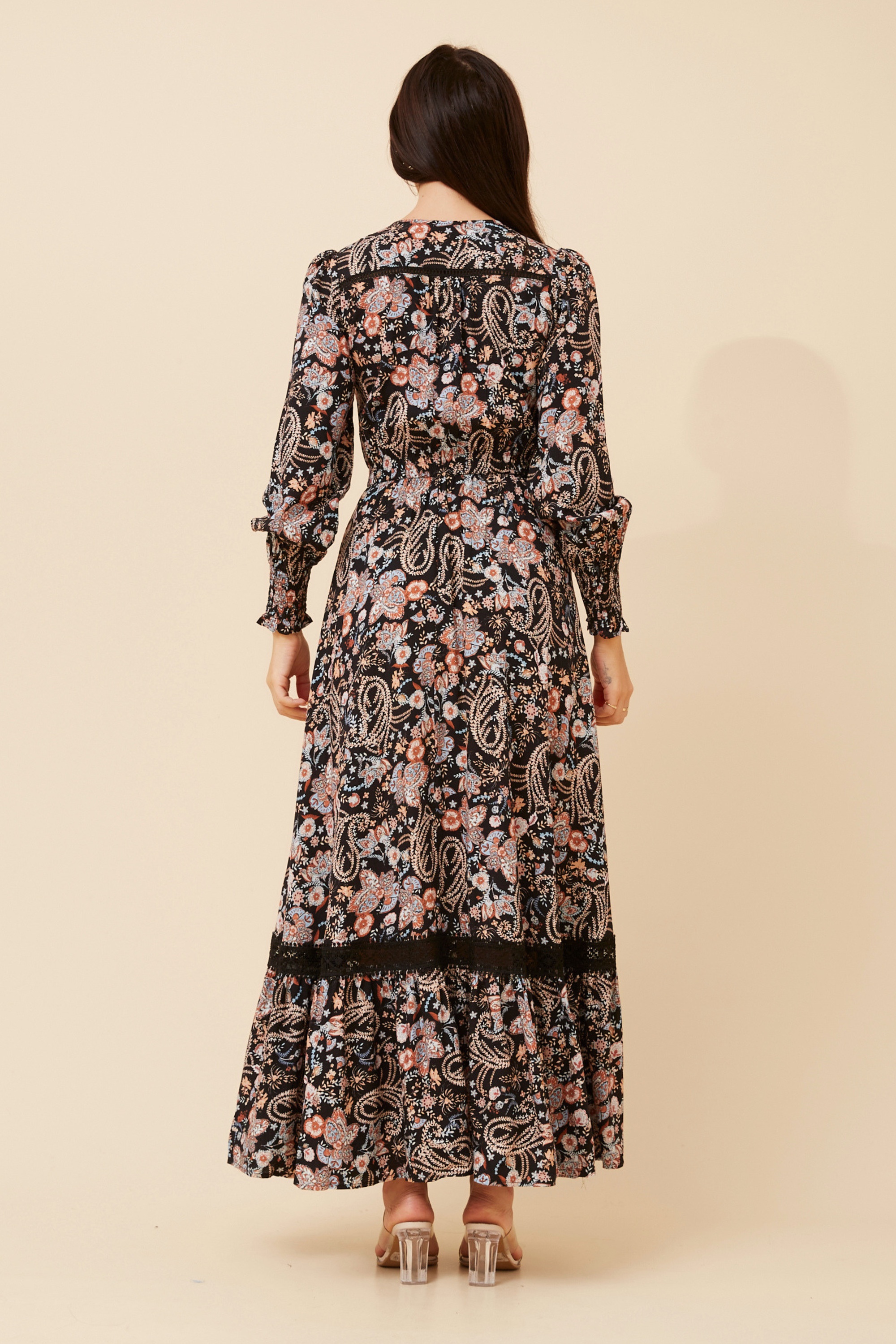 MARRAKECH PAISLEY PRINT MAXI DRESS
