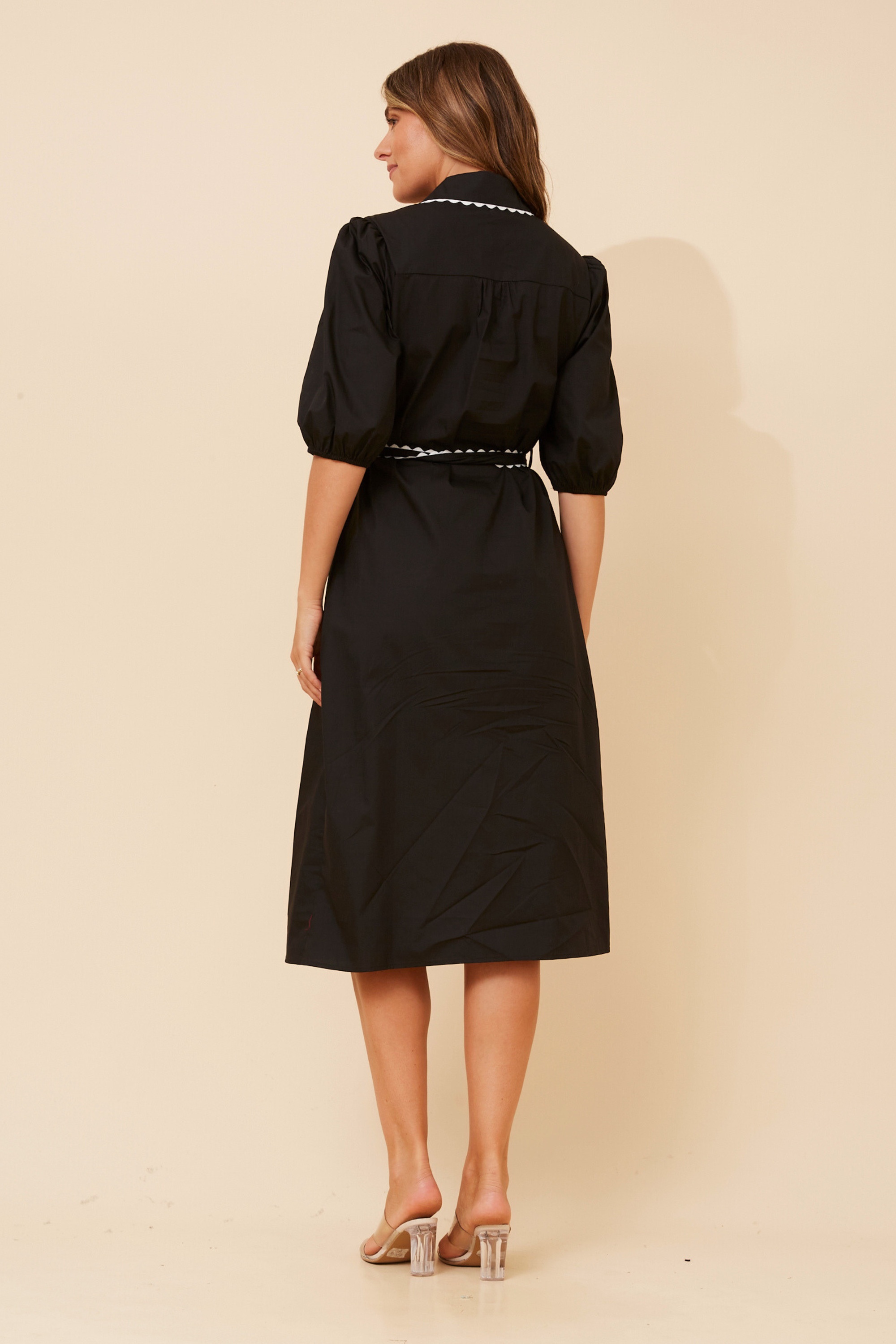 MAURA RIC RAC MIDI DRESS