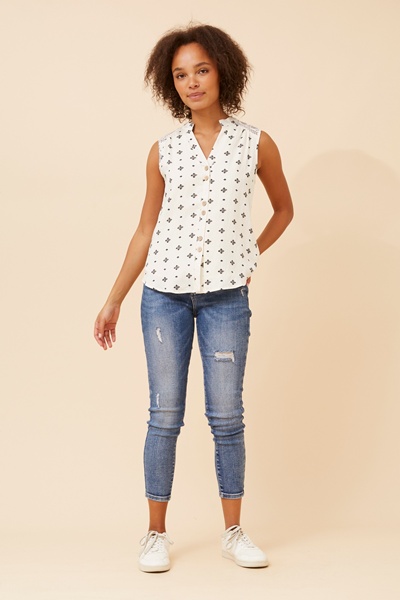 MAYSEN SLEEVELESS TOP