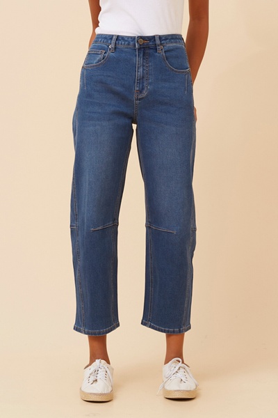 MECONI DENIM BARREL PANTS