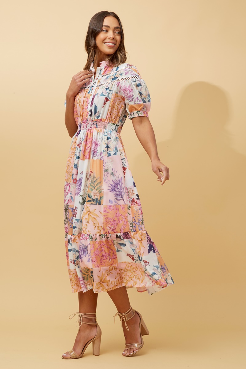 Patchwork boho outlet dress