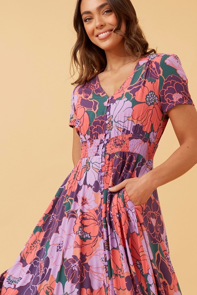 MEGAN FLORAL MAXI DRESS