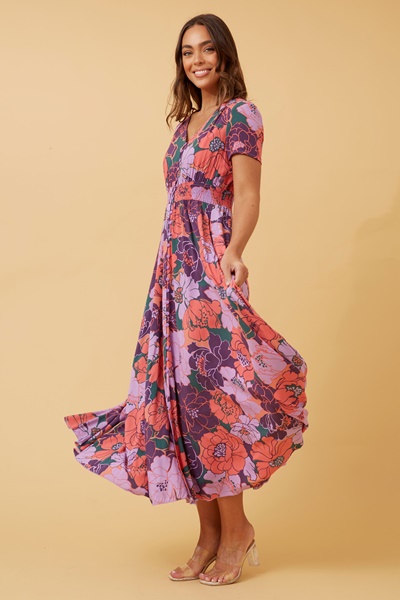 MEGAN FLORAL MAXI DRESS