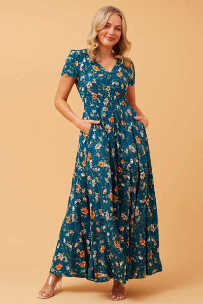 MEGAN FLORAL MAXI DRESS