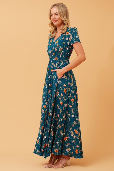 MEGAN FLORAL MAXI DRESS