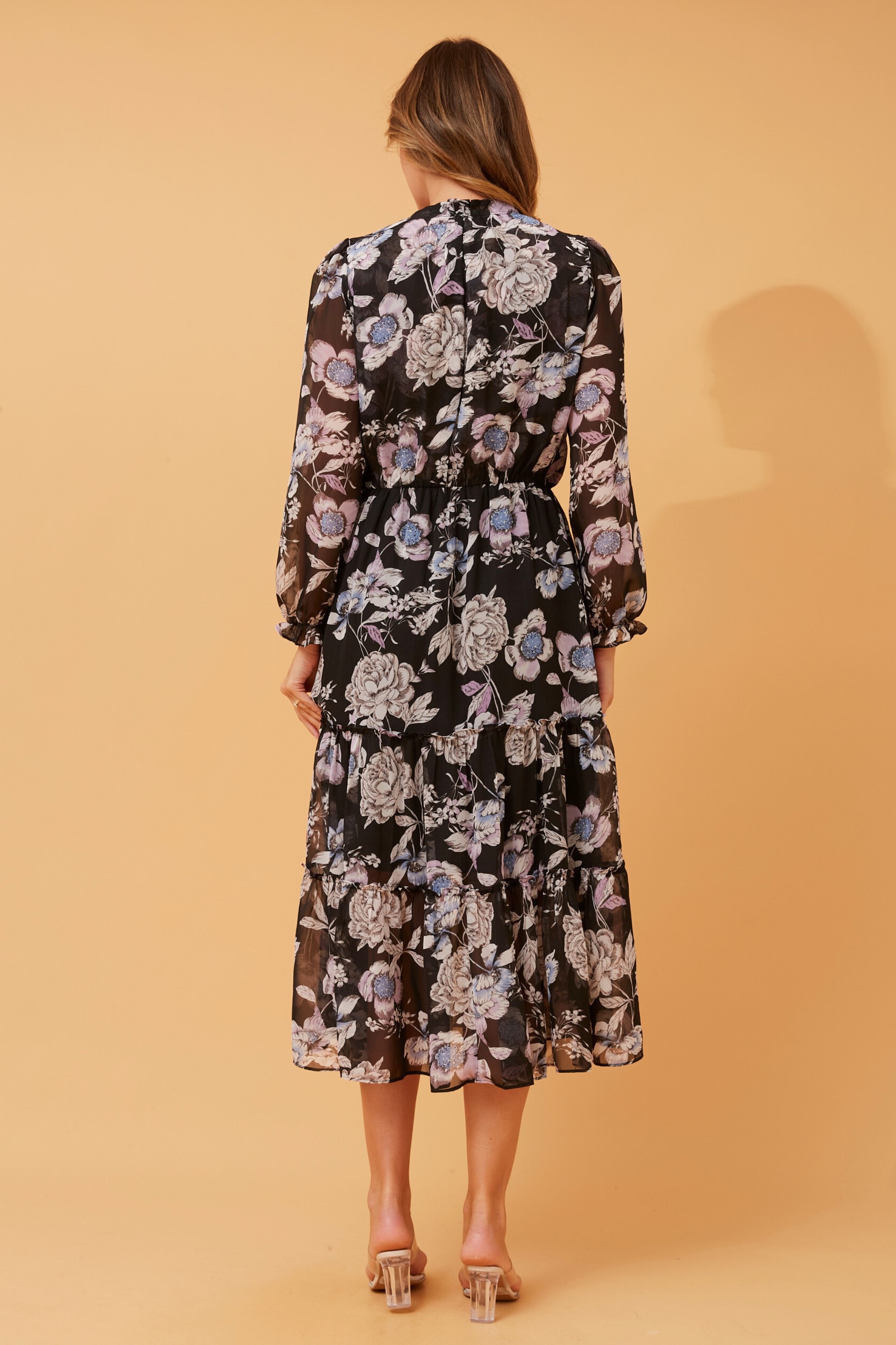 MELA FLORAL MIDI DRESS