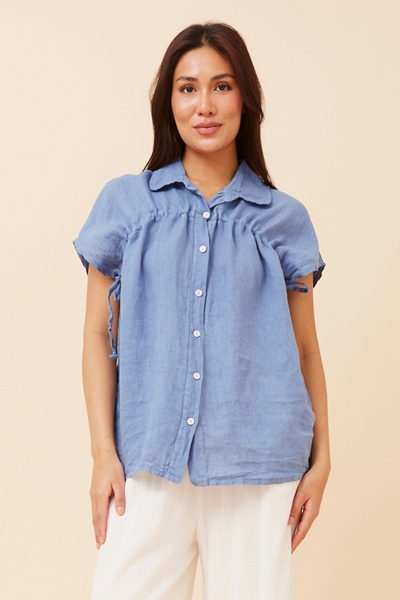 MELE SOLID LINEN SHIRT