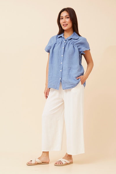 MELE SOLID LINEN SHIRT