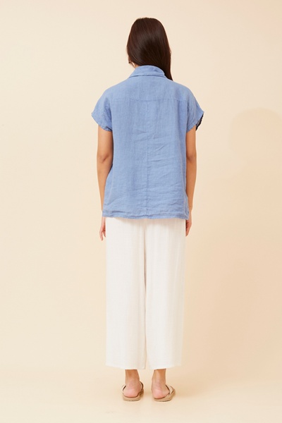 MELE SOLID LINEN SHIRT