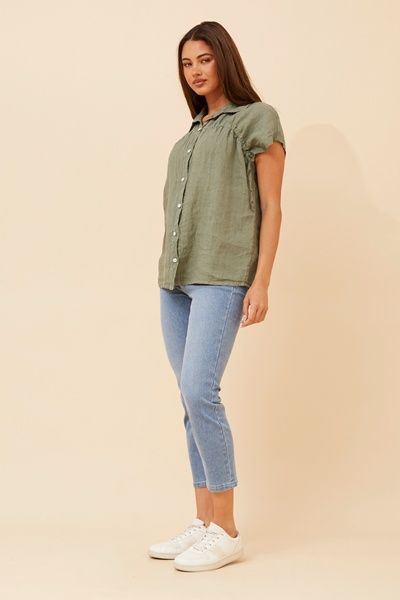 MELE SOLID LINEN SHIRT