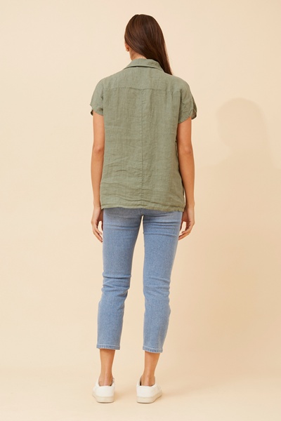 MELE SOLID LINEN SHIRT