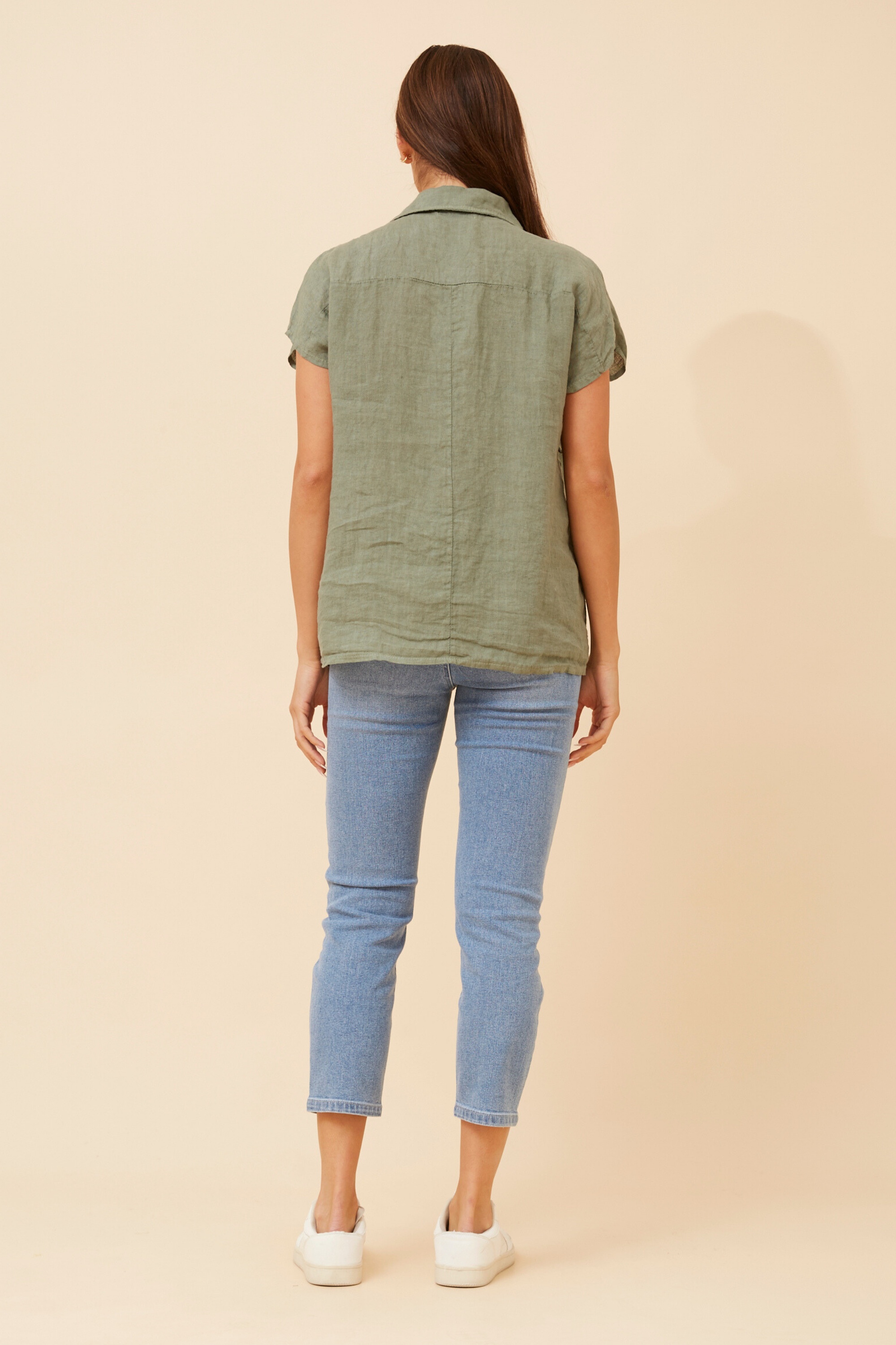MELE SOLID LINEN SHIRT