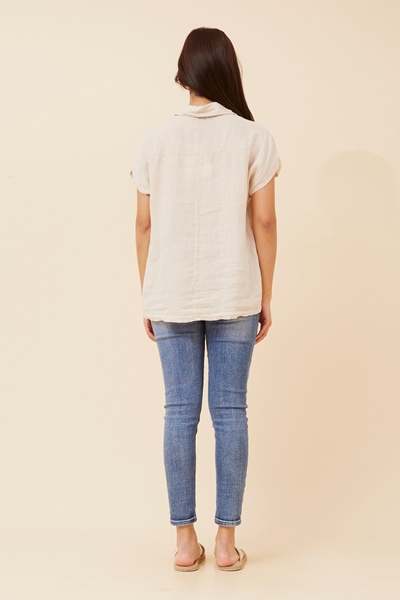 MELE SOLID LINEN SHIRT