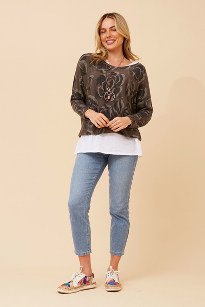 MELIKA FLORAL PRINT TOP