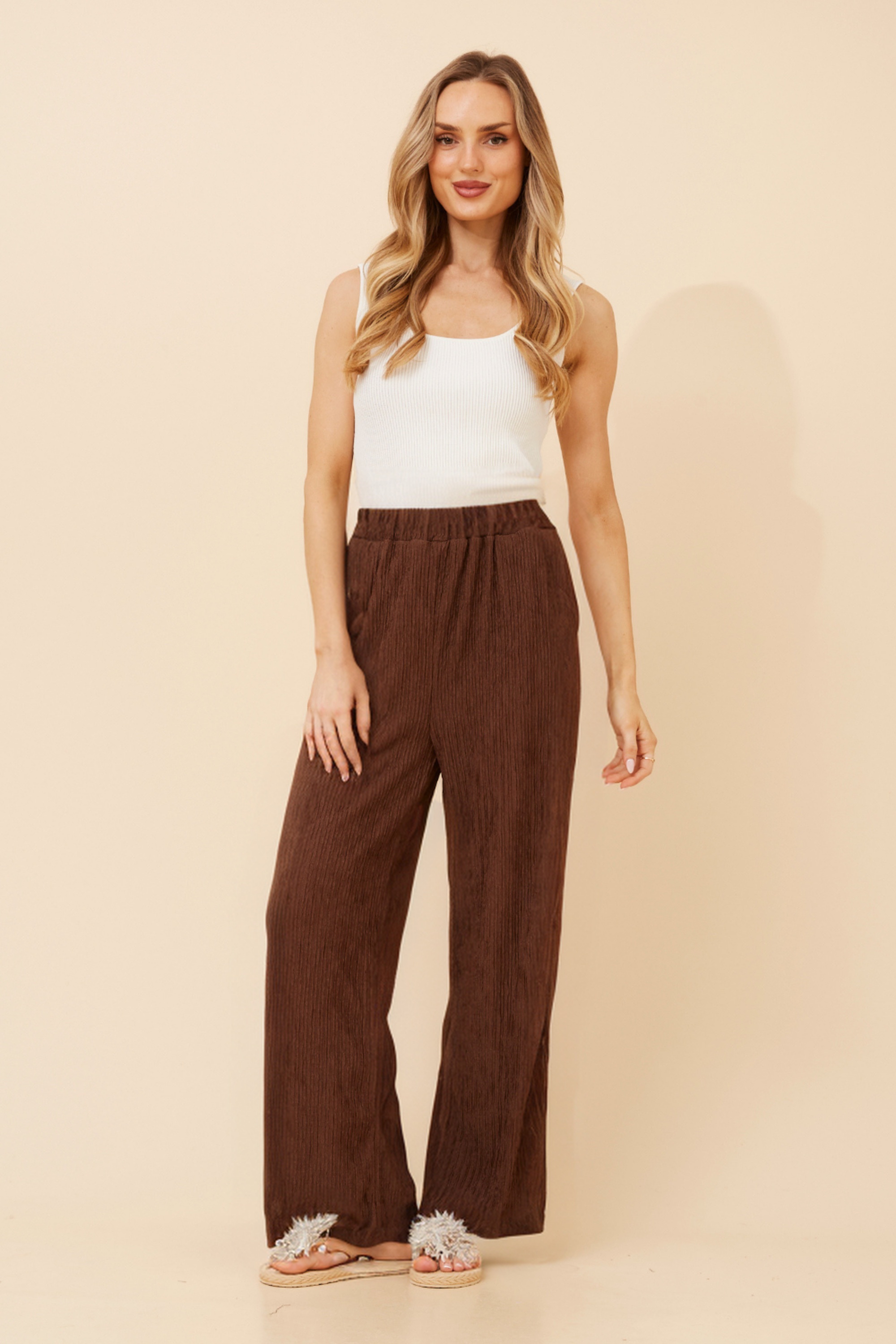 MERCER SOLID WIDE LEG PANTS