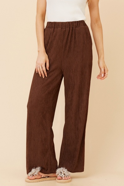 MERCER SOLID WIDE LEG PANTS