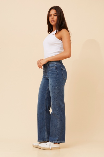 MICOLE DIAMANTE DENIM PANTS