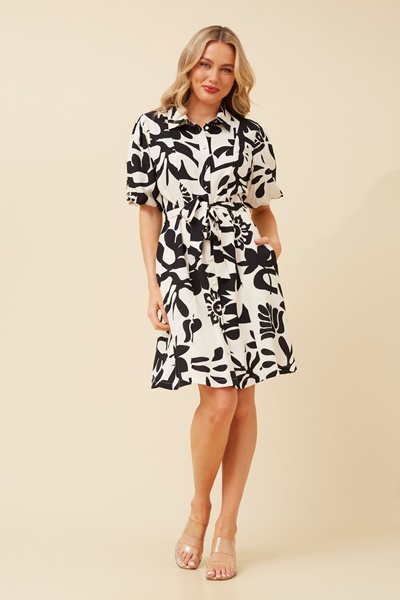 MIRANDA PUFF SLEEVES SHORT  DRESS