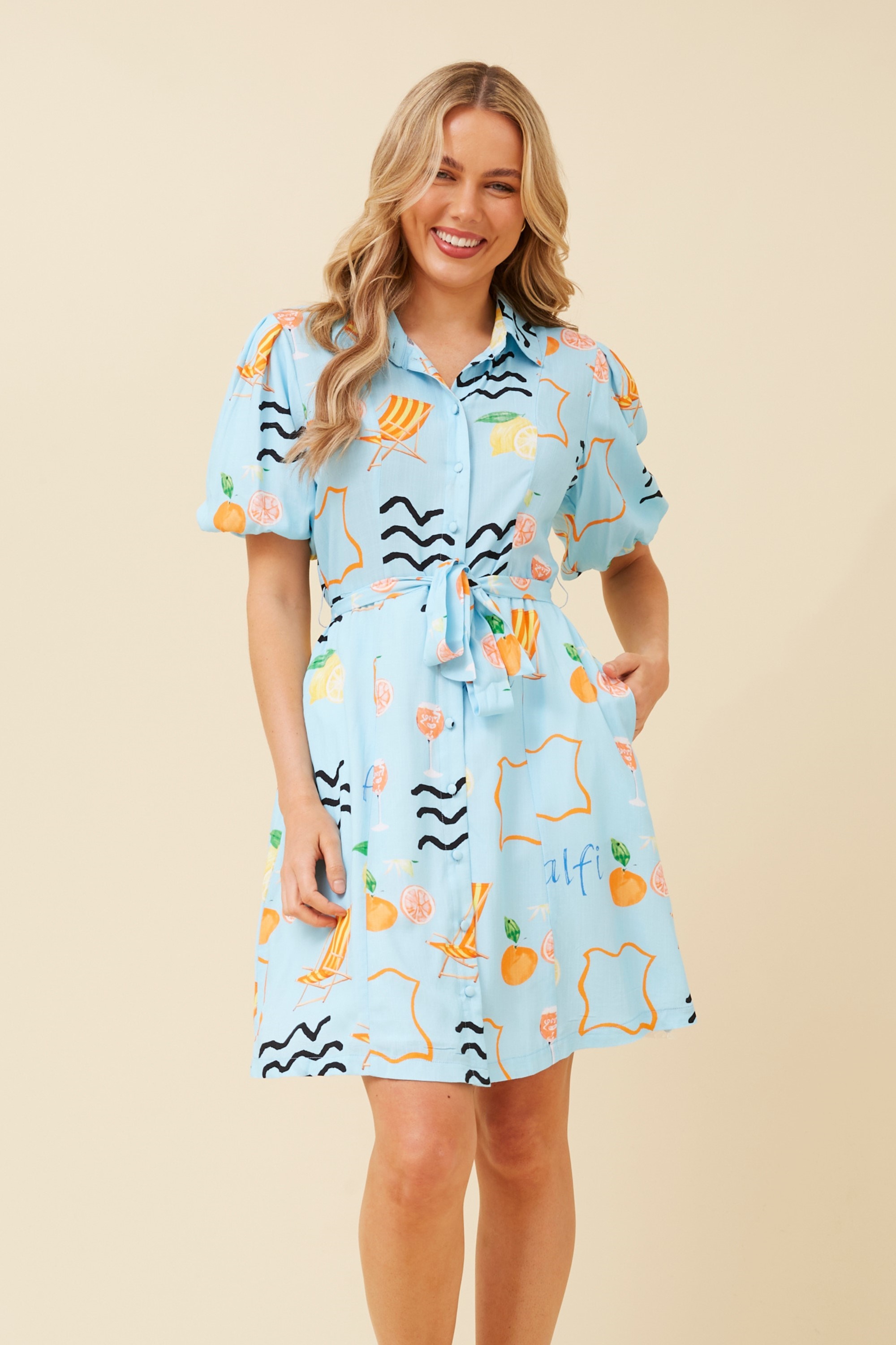 MIRANDA WANDERLUST LINEN DRESS