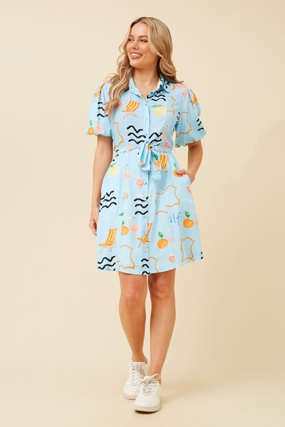 MIRANDA WANDERLUST LINEN DRESS