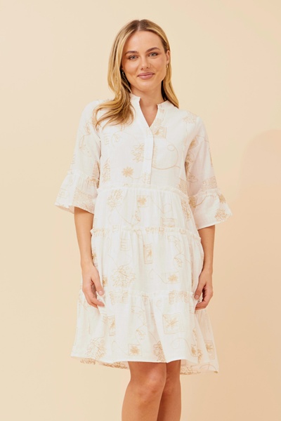 MIRELLE EMBROIDERED DRESS