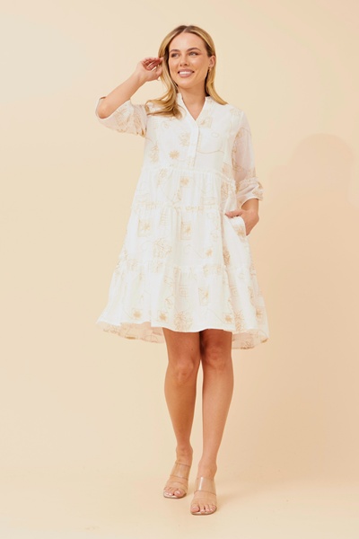 MIRELLE EMBROIDERED DRESS