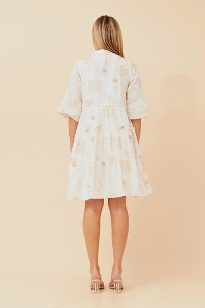 MIRELLE EMBROIDERED DRESS