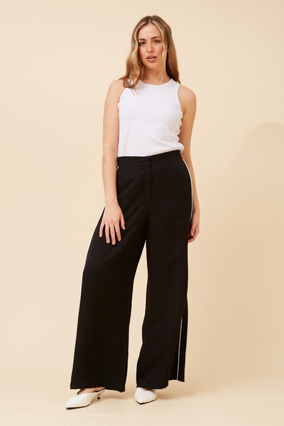 MIRIELLE SOLID WIDE LEG PANTS