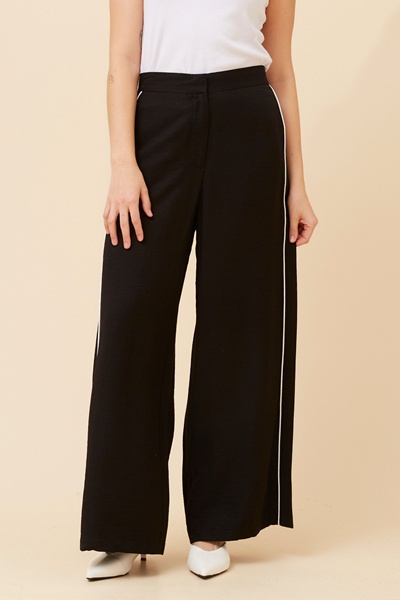 MIRIELLE SOLID WIDE LEG PANTS