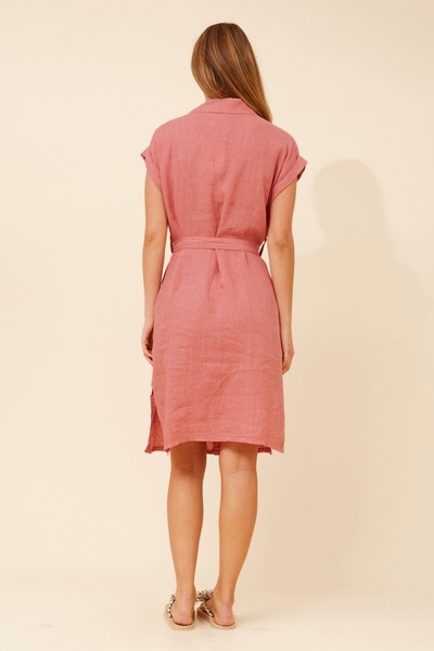 MIUCCA LINEN SHIRT DRESS