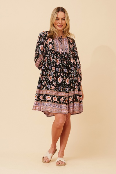 MOLLY FLORAL BABY DOLL DRESS