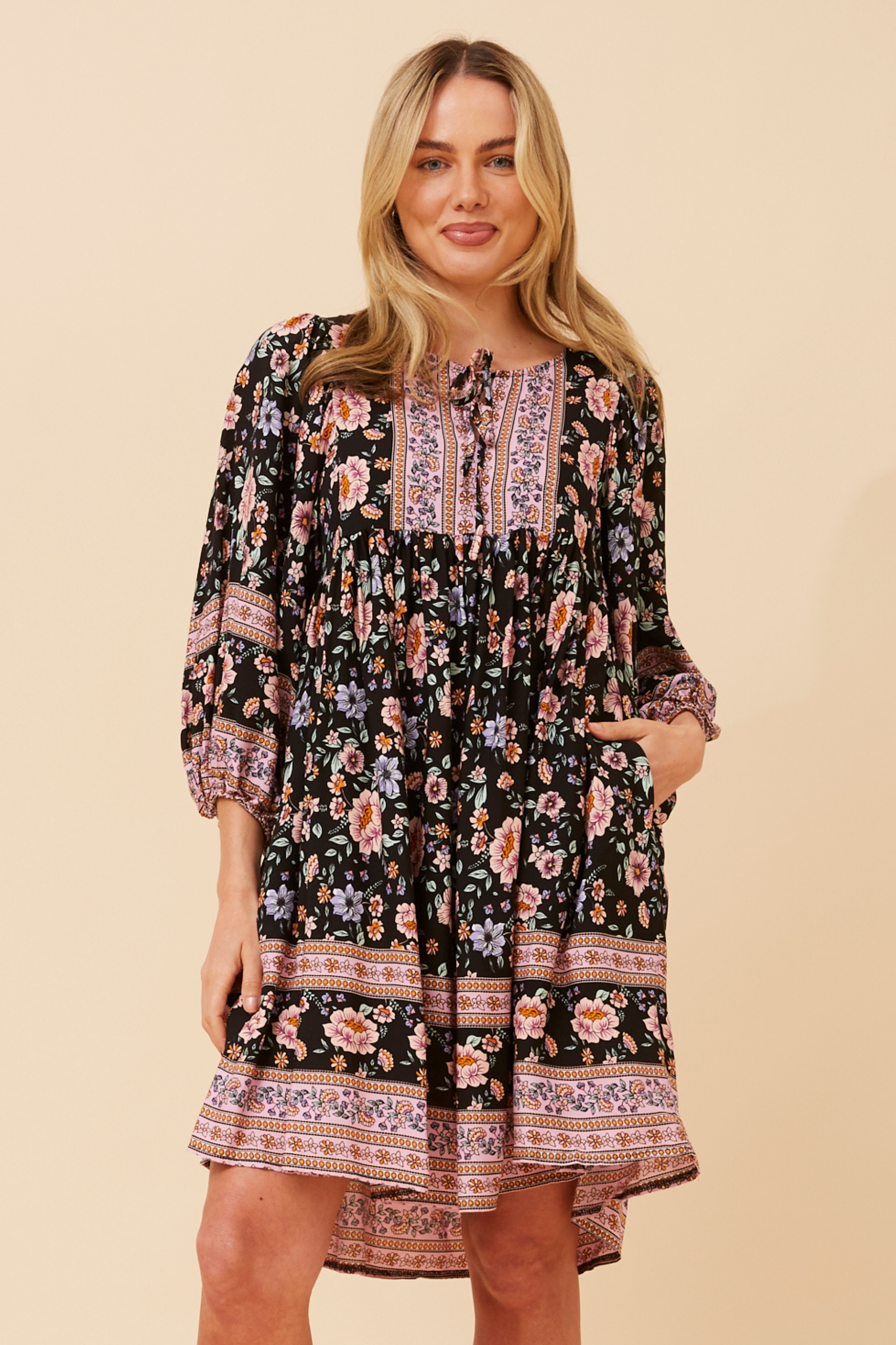 MOLLY FLORAL BABY DOLL DRESS