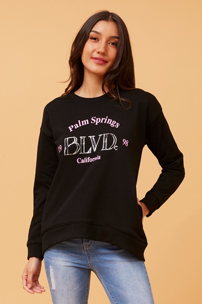 MONAR SEQUIN GRAPHIC JUMPER