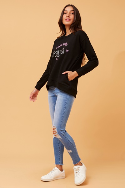 MONAR SEQUIN GRAPHIC JUMPER