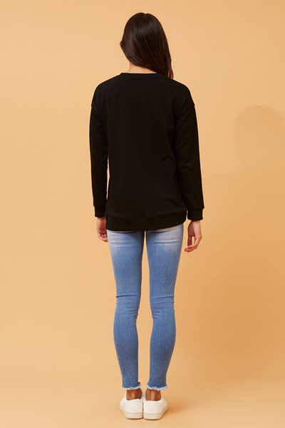 MONAR SEQUIN GRAPHIC JUMPER