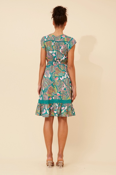 MOROCCO ABSTRACT PRINT DRESS