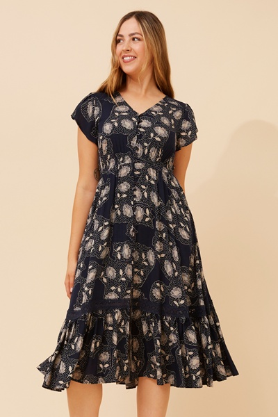 MOROCCO BOHO MIDI DRESS