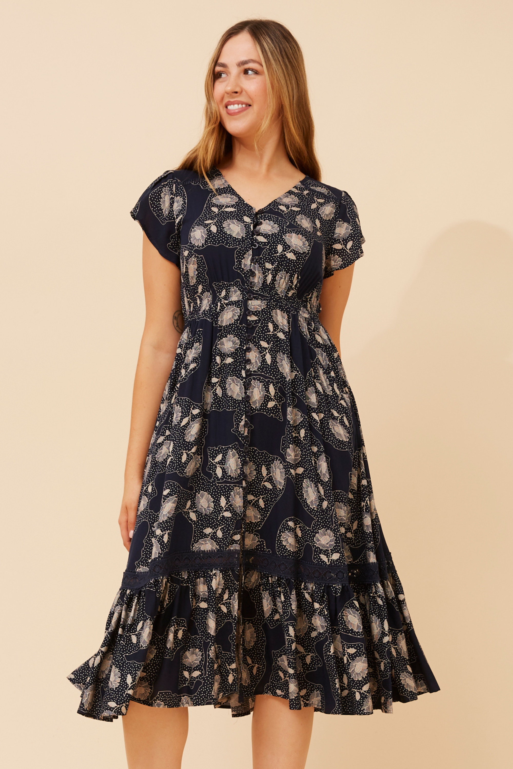 MOROCCO BOHO MIDI DRESS